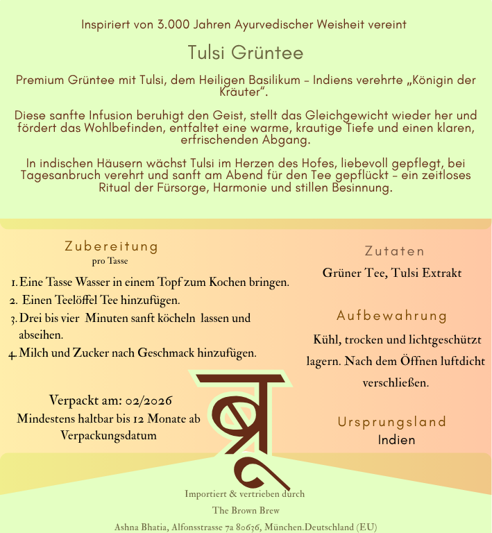 The Brown Brew - Tulsi